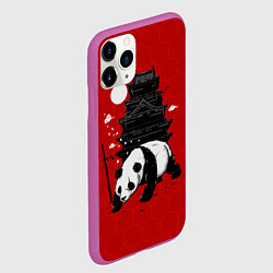 Чехол iPhone 11 Pro матовый Panda Warrior, цвет: 3D-фиолетовый — фото 2