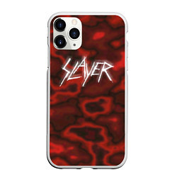 Чехол iPhone 11 Pro матовый Slayer Texture, цвет: 3D-белый