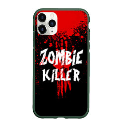 Чехол iPhone 11 Pro матовый Zombie Killer, цвет: 3D-темно-зеленый