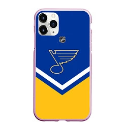 Чехол iPhone 11 Pro матовый NHL: St. Louis Blues