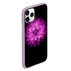 Чехол iPhone 11 Pro матовый Violet Flower, цвет: 3D-сиреневый — фото 2