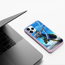Чехол iPhone 11 Pro матовый Лучница, цвет: 3D-розовый — фото 2