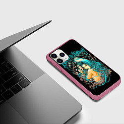 Чехол iPhone 11 Pro матовый Bring Me The Horizon, цвет: 3D-малиновый — фото 2