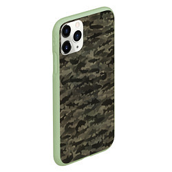 Чехол iPhone 11 Pro матовый Камуфляж рыбака, цвет: 3D-салатовый — фото 2