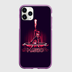 Чехол iPhone 11 Pro матовый Mario Tron, цвет: 3D-фиолетовый