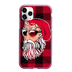 Чехол iPhone 11 Pro матовый Санта хипстер