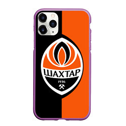Чехол iPhone 11 Pro матовый ФК Шахтер Донецк, цвет: 3D-фиолетовый