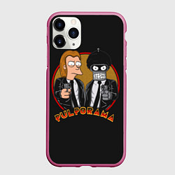 Чехол iPhone 11 Pro матовый Pulporama, цвет: 3D-малиновый
