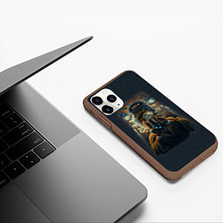 Чехол iPhone 11 Pro матовый Baker Street 221B, цвет: 3D-коричневый — фото 2