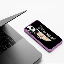 Чехол iPhone 11 Pro матовый Did you miss me?, цвет: 3D-фиолетовый — фото 2