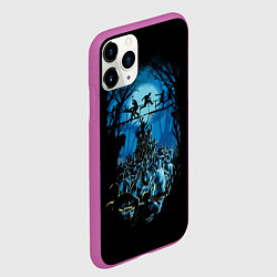 Чехол iPhone 11 Pro матовый Zombie Island, цвет: 3D-фиолетовый — фото 2