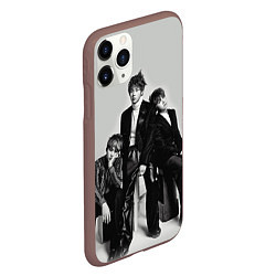 Чехол iPhone 11 Pro матовый BTS Grey, цвет: 3D-коричневый — фото 2