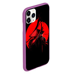Чехол iPhone 11 Pro матовый Сила самурая, цвет: 3D-фиолетовый — фото 2