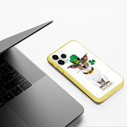 Чехол iPhone 11 Pro матовый Ирландия, цвет: 3D-желтый — фото 2