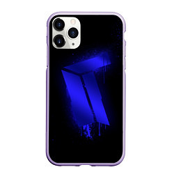 Чехол iPhone 11 Pro матовый Titan: Black collection, цвет: 3D-светло-сиреневый