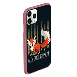 Чехол iPhone 11 Pro матовый No Fox Given, цвет: 3D-малиновый — фото 2