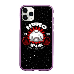 Чехол iPhone 11 Pro матовый Hero Gym, цвет: 3D-фиолетовый