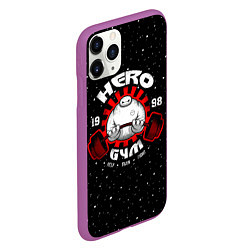 Чехол iPhone 11 Pro матовый Hero Gym, цвет: 3D-фиолетовый — фото 2