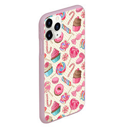 Чехол iPhone 11 Pro матовый Радости для сладости, цвет: 3D-розовый — фото 2