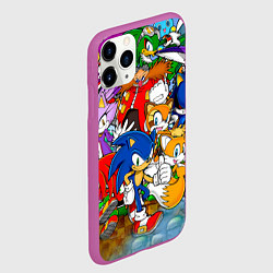 Чехол iPhone 11 Pro матовый Sonic Stories, цвет: 3D-фиолетовый — фото 2