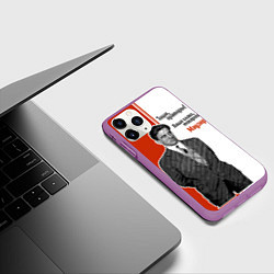 Чехол iPhone 11 Pro матовый Ваше слово, товарищ Маузер !, цвет: 3D-фиолетовый — фото 2