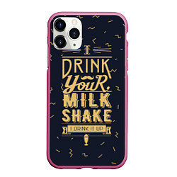 Чехол iPhone 11 Pro матовый Milk Shake, цвет: 3D-малиновый