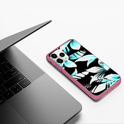 Чехол iPhone 11 Pro матовый Tropica, цвет: 3D-малиновый — фото 2