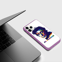 Чехол iPhone 11 Pro матовый Al Pacino, цвет: 3D-фиолетовый — фото 2