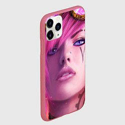 Чехол iPhone 11 Pro матовый VI, цвет: 3D-малиновый — фото 2