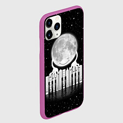 Чехол iPhone 11 Pro матовый Лунная мелодия, цвет: 3D-фиолетовый — фото 2