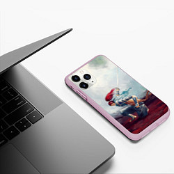 Чехол iPhone 11 Pro матовый Ясуо, цвет: 3D-розовый — фото 2