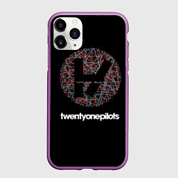 Чехол iPhone 11 Pro матовый Twenty one pilots, цвет: 3D-фиолетовый