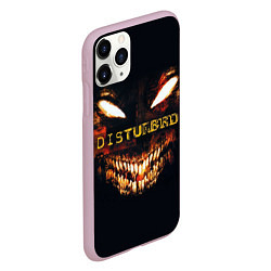 Чехол iPhone 11 Pro матовый Disturbed Demon, цвет: 3D-розовый — фото 2