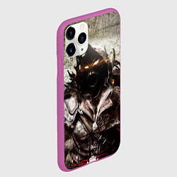 Чехол iPhone 11 Pro матовый Disturbed: Madness, цвет: 3D-фиолетовый — фото 2
