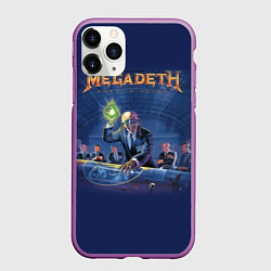 Чехол iPhone 11 Pro матовый Megadeth: Rust In Peace, цвет: 3D-фиолетовый