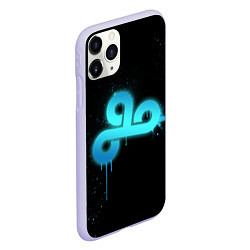 Чехол iPhone 11 Pro матовый Cloud 9: Black collection, цвет: 3D-светло-сиреневый — фото 2