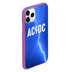 Чехол iPhone 11 Pro матовый AC/DC: Lightning, цвет: 3D-фиолетовый — фото 2