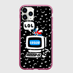 Чехол iPhone 11 Pro матовый Fatal Error, цвет: 3D-малиновый