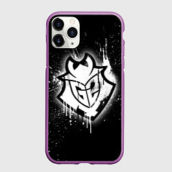 Чехол iPhone 11 Pro матовый Gamers 2: Black collection, цвет: 3D-фиолетовый