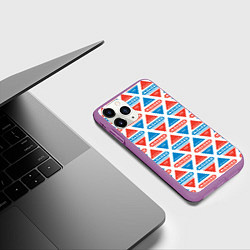 Чехол iPhone 11 Pro матовый Молоко СССР, цвет: 3D-фиолетовый — фото 2