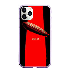 Чехол iPhone 11 Pro матовый Led Zeppelin: Red line, цвет: 3D-светло-сиреневый