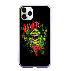 Чехол iPhone 11 Pro матовый Slayer Slimer, цвет: 3D-светло-сиреневый