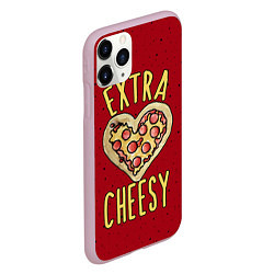 Чехол iPhone 11 Pro матовый Extra Cheesy, цвет: 3D-розовый — фото 2