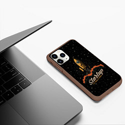 Чехол iPhone 11 Pro матовый Startup Space, цвет: 3D-коричневый — фото 2