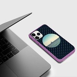 Чехол iPhone 11 Pro матовый Морское настроение, цвет: 3D-фиолетовый — фото 2
