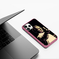 Чехол iPhone 11 Pro матовый Гран Торино, цвет: 3D-малиновый — фото 2