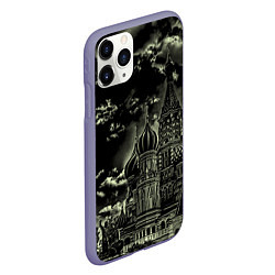 Чехол iPhone 11 Pro матовый Dark Kremlin, цвет: 3D-серый — фото 2