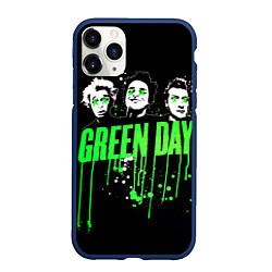 Чехол iPhone 11 Pro матовый Green Day: Acid eyes, цвет: 3D-тёмно-синий