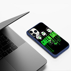 Чехол iPhone 11 Pro матовый Green Day: Acid eyes, цвет: 3D-тёмно-синий — фото 2