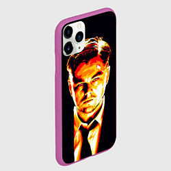 Чехол iPhone 11 Pro матовый Леонардо Ди Каприо, цвет: 3D-фиолетовый — фото 2